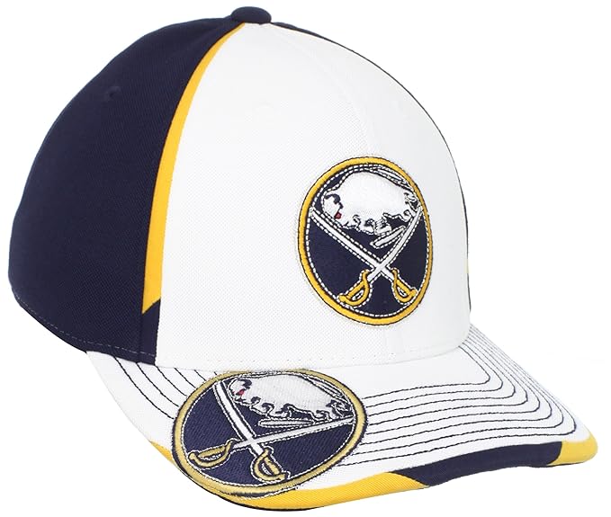 NHL Buffalo Sabres Second Season Flex Fit Hat, White, S/M