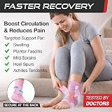 SS Sleeve Stars Ankle Brace with Removable Strap, Pink, Size M 10-12 in view 2