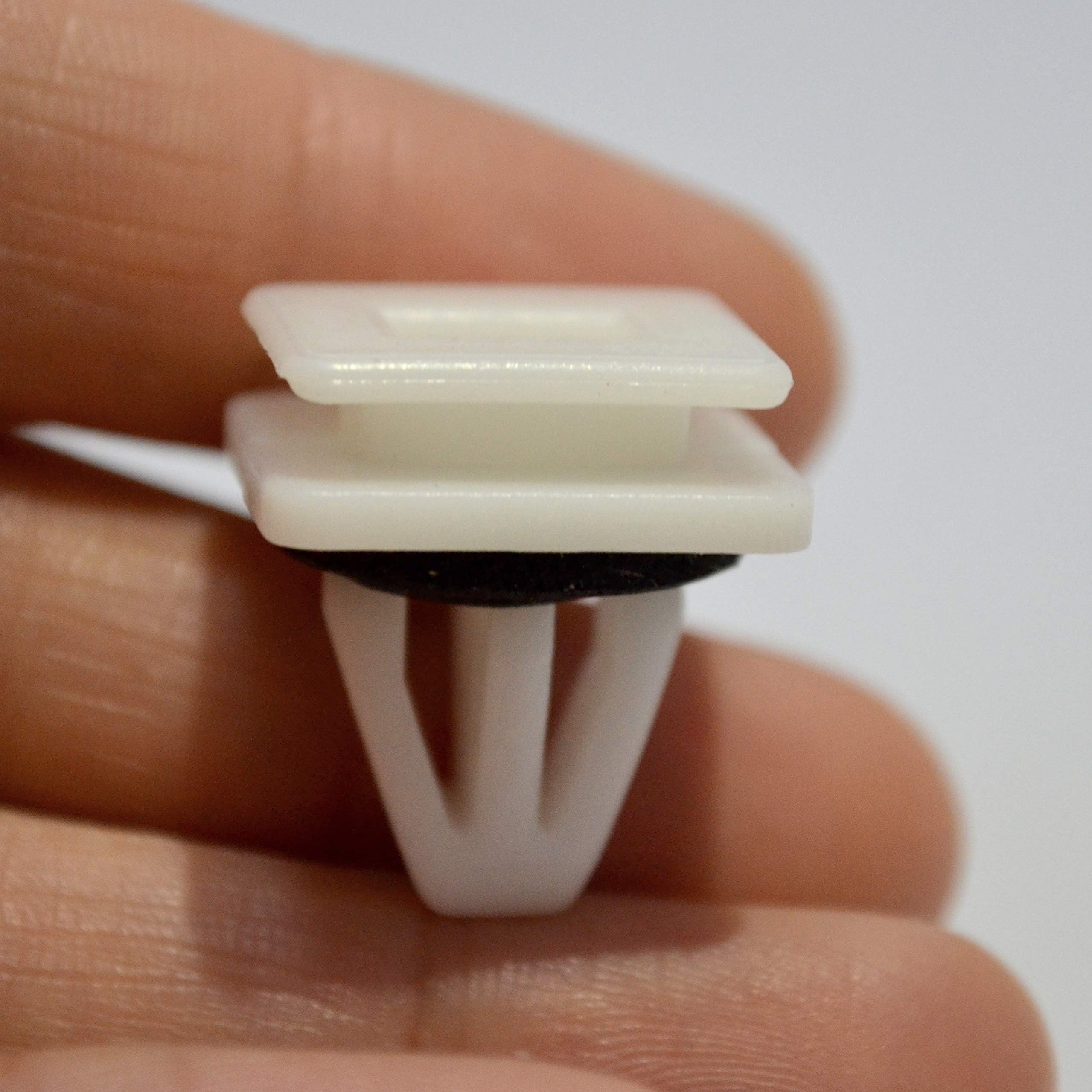 30pcs Car Door Panel Rivets Side Skirt Sill Clips Push Pins Plastic Fasteners Guard Moulding Retainers Auto Rocker Cover Trim Fit Honda Civic Acura CRV