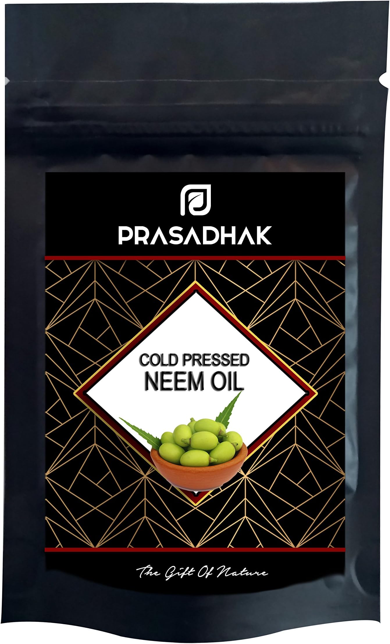 Pure Organic Neem Oil Cold-Pressed Carrier Oil 1500 ppm for Home gardening as natural fertilizer and for Body and Hair care to eliminate lice dandruff termites rodents fleas ticks flies pimples (100 Gram)