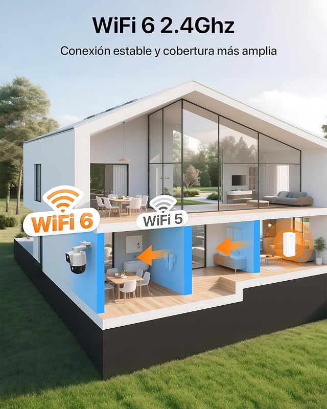 Câmara de Vigilância Exterior WiFi de 6MP