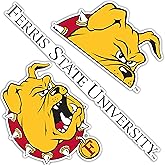 Desert Cactus Ferris State University Sticker FSU Bulldogs Sticker Vinyl Decals Laptop Water Bottle Car Scrapbook T2 (Type 2)