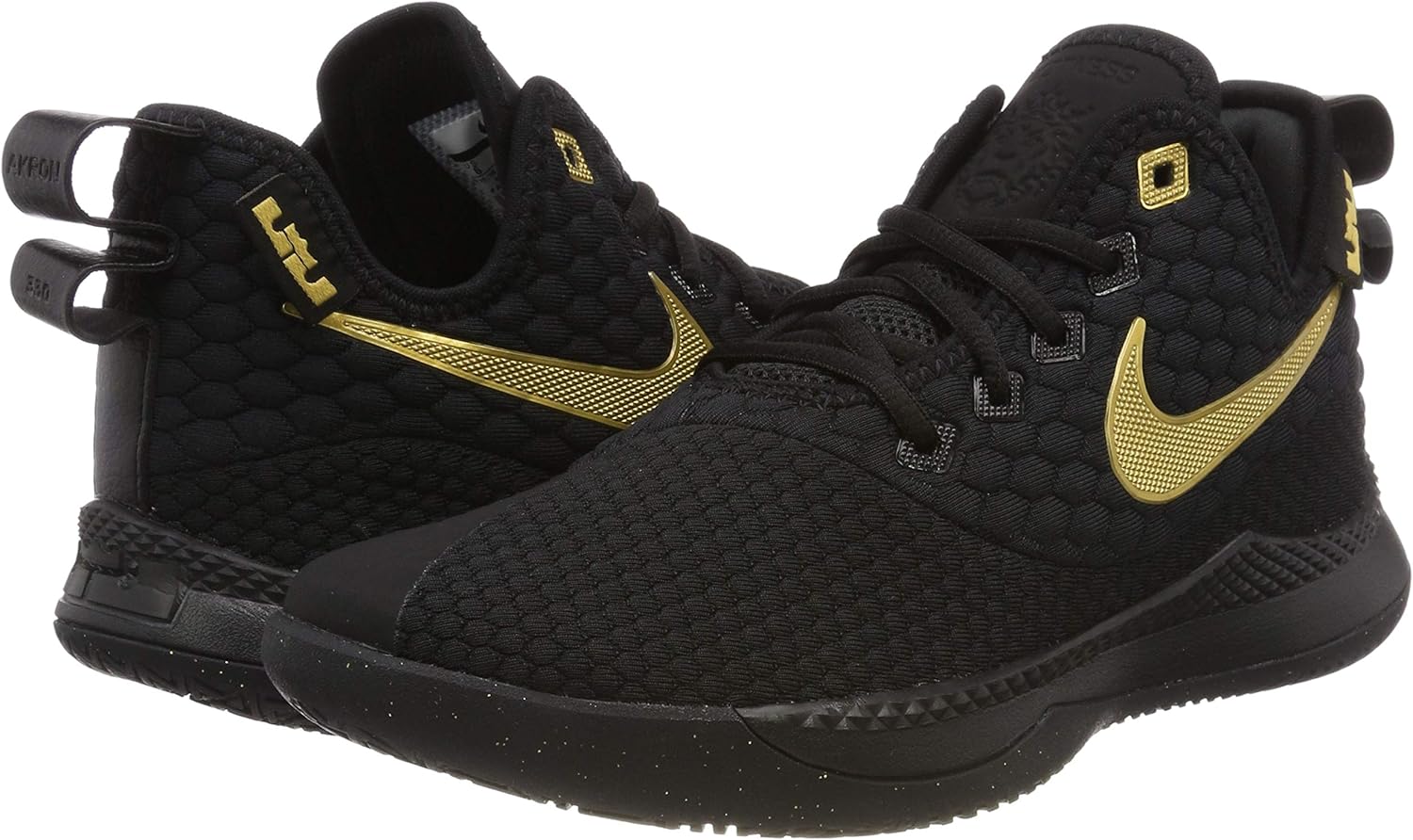 nike lebron witness iii black metallic gold
