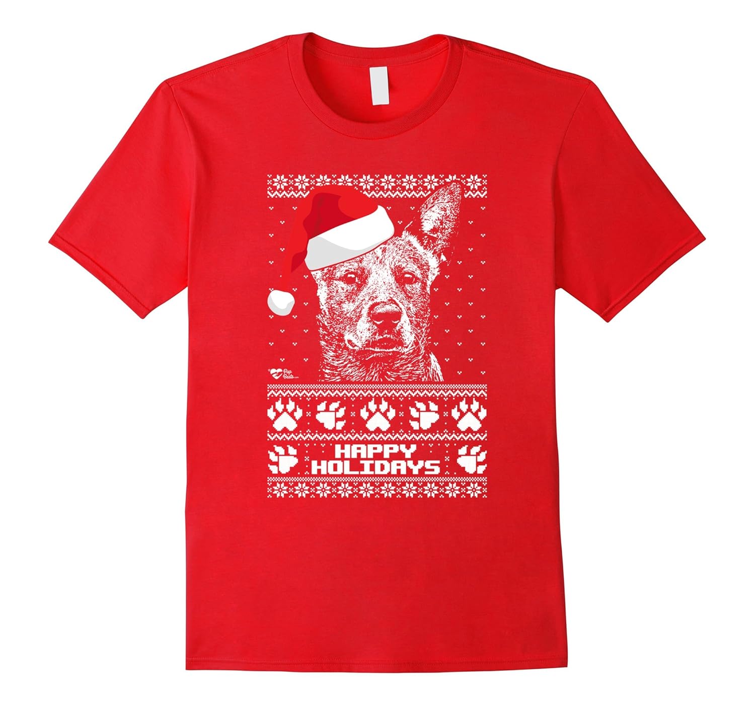 Australian Cattle Dog Cute Happy Holidays Christmas Shirt-ANZ