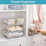 Vtopmart 3 Pack Stackable Storage Drawers Acrylic Undersink Organizers view 5