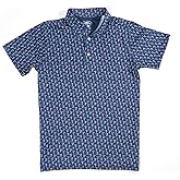 ChalkTalkSPORTS Lacrosse Short Sleeve Polo Shirt - Lacrosse Performance Sports Polo - Neon Lacrosse - Youth X-Large