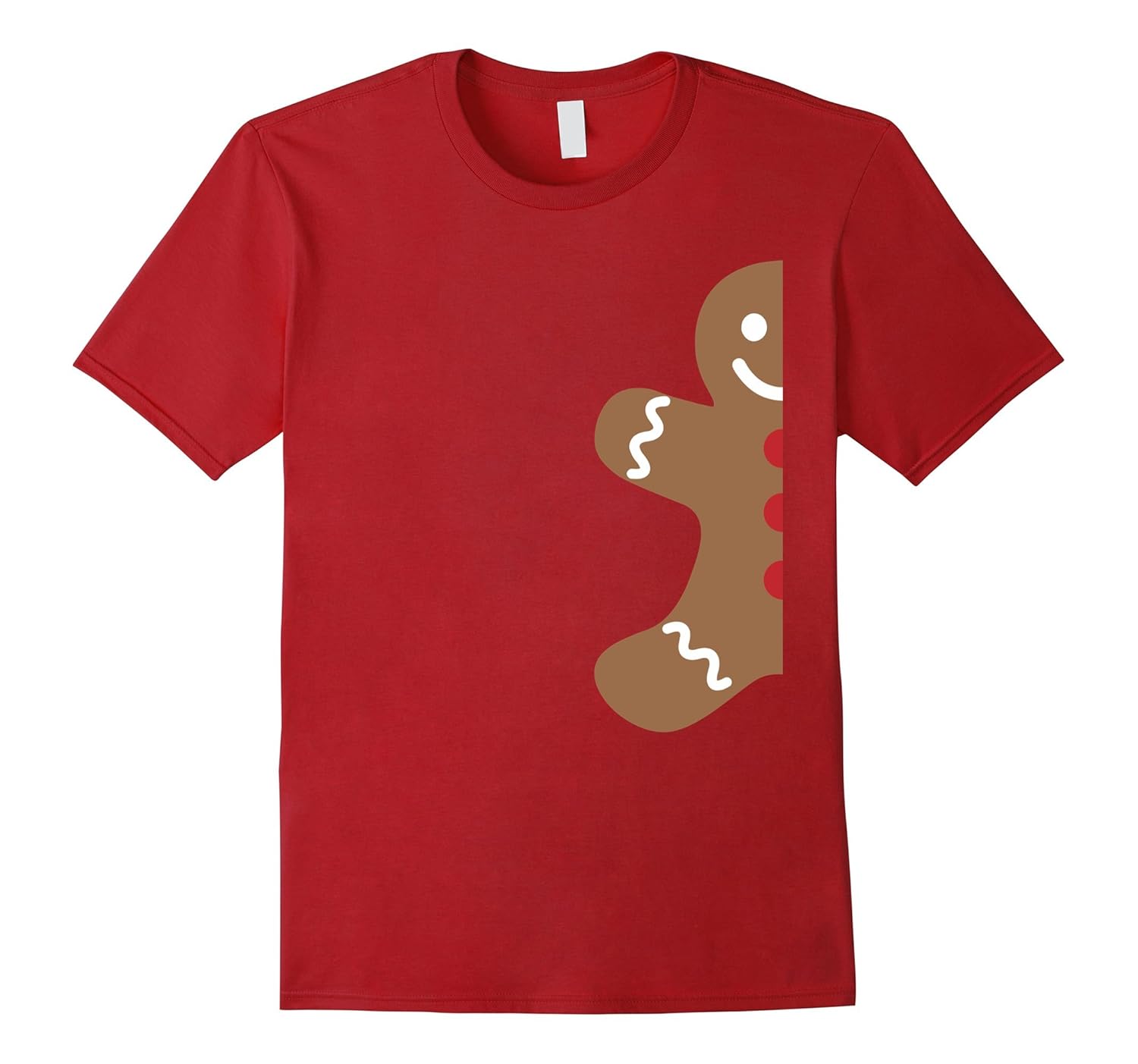 Right Side of Couples Gingerbread man Halloween Shirt-Rose