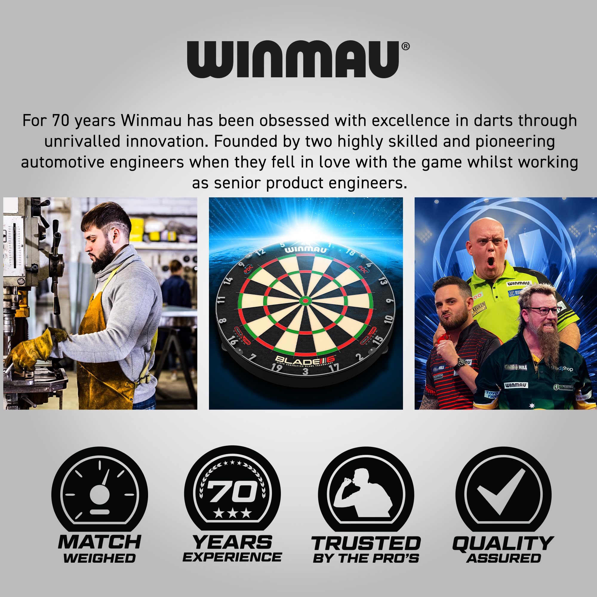 WINMAU - Professioneller Spieler - Michael Van Gerwen MvG Geschenkset - 18g Weiche Spitze - 50-teiliges Profi Darts Set - Enthält 4 x Stiele, 4 x Flüge und Zubehör 7