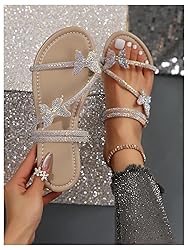 Floerns Women's Elegant Rhinestone Butterfly