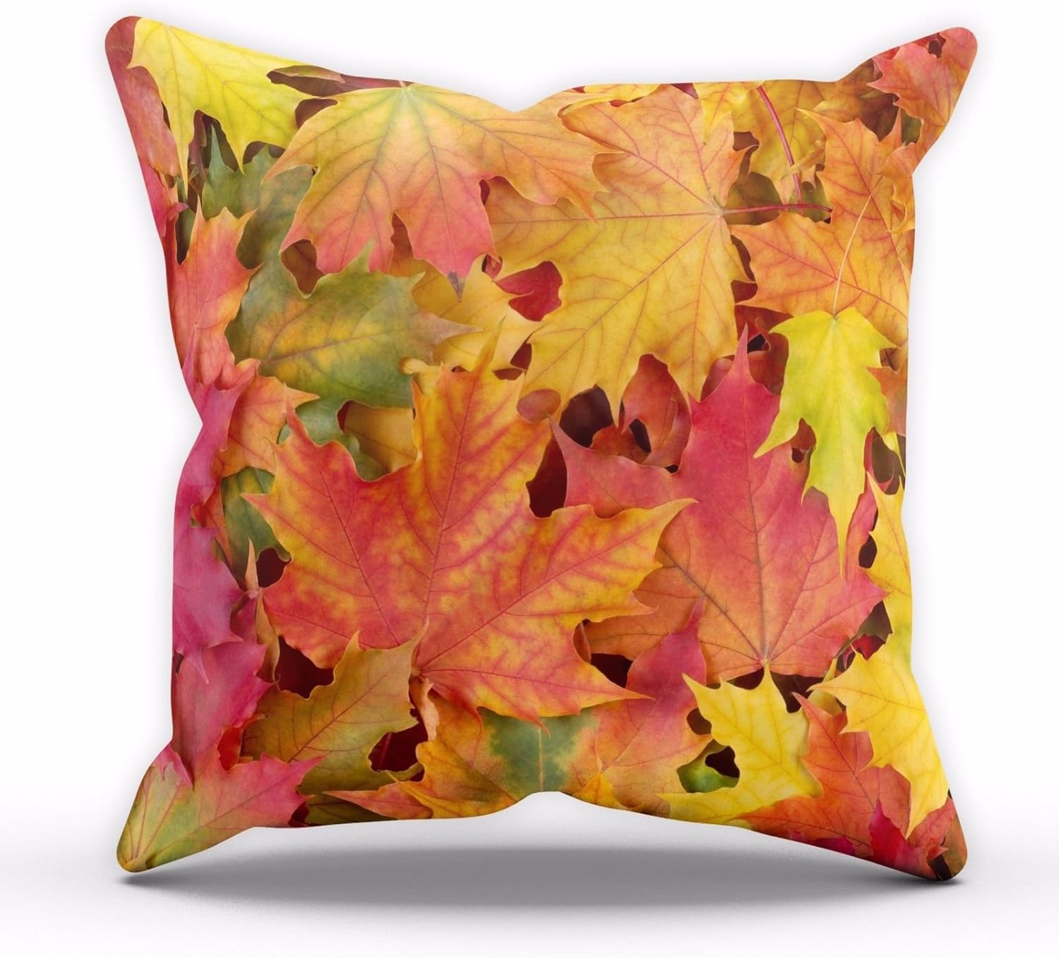 Autumn Leaves Cushion 16x16inches C15 Home & Décor Printed Cushion