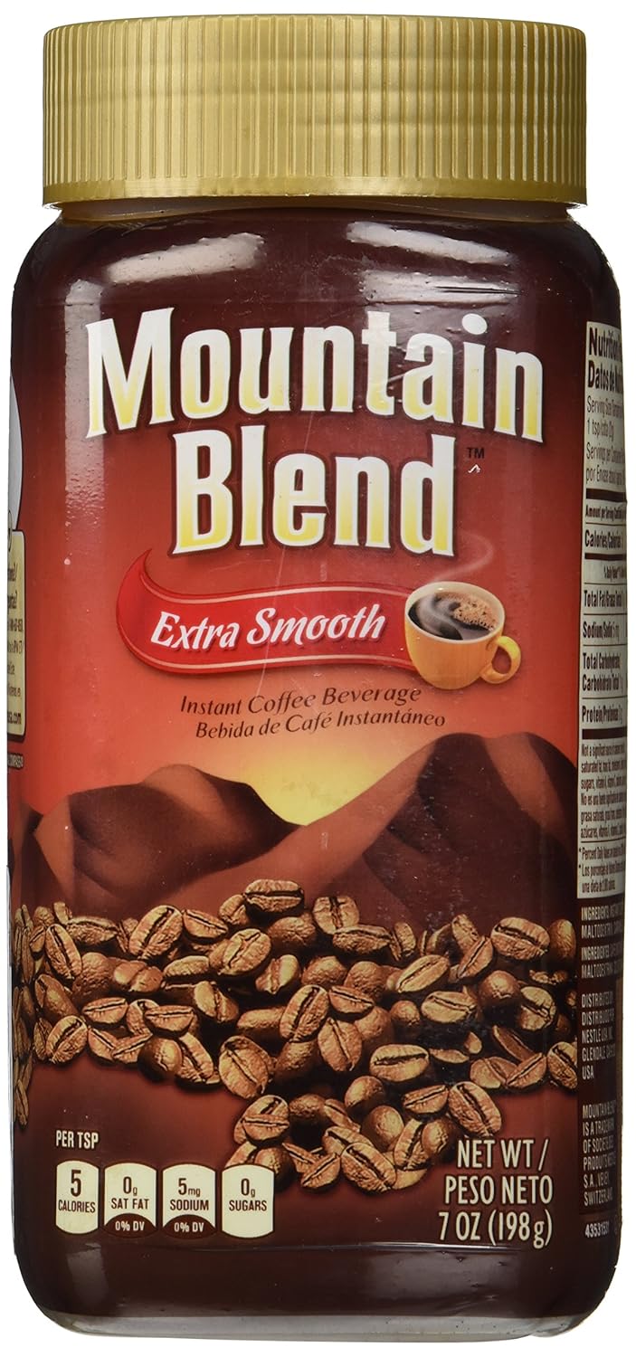 Nestle Mountain Blend Instant Coffee, 7 Ounce Jar (Pack of