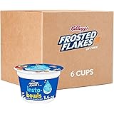 Frosted Flakes Insta-Bowls Cold Breakfast Cereal, Instant Cereal, Kids Snacks, Original (6 Cups)