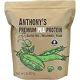Anthony's Premium Pea Protein, 2 lb, Plant Based, Gluten Free, Unflavored, Vegan, Keto Friendly
