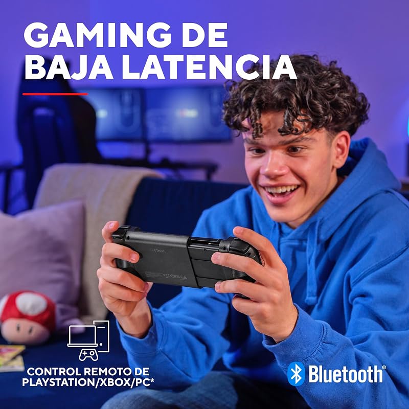 Mylox Mando para Móvil Bluetooth Gamepad Inalambrico, Negro