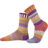 Solmate Socks Colorful Mismatched Socks for Men & Women – Soft, Eco-Friendly Cotton Blend – Fun & Cozy Gift Idea
