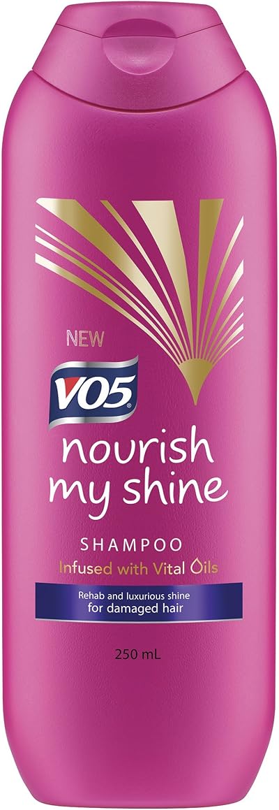 VO5 Nourish My Shine Shampoo 250ml Damaged Hair 5 Vital Oils Argan Jojoba