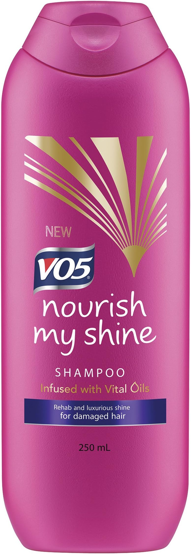 VO5 Nourish My Shine Shampoo 250ml Damaged Hair 5 Vital Oils Argan Jojoba