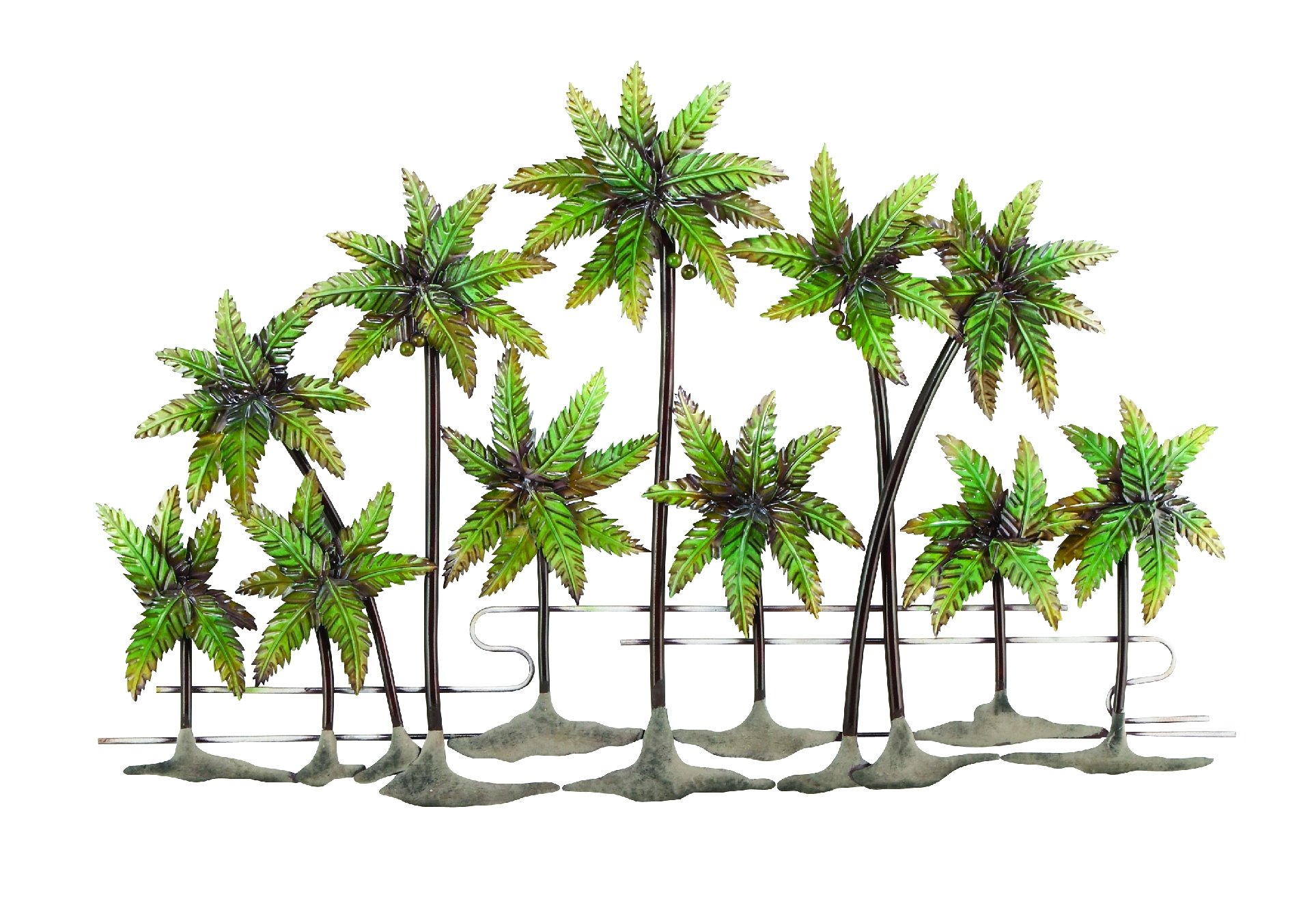 Deco 79 Metal Palm Wall Decor, 38 by 25"