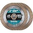 Makita B-69705 4-1/2" Diamond Blade, Turbo, General Purpose, 2/Pk