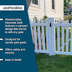 Weatherables Keystone 2-Sided Key-Lockable Gate