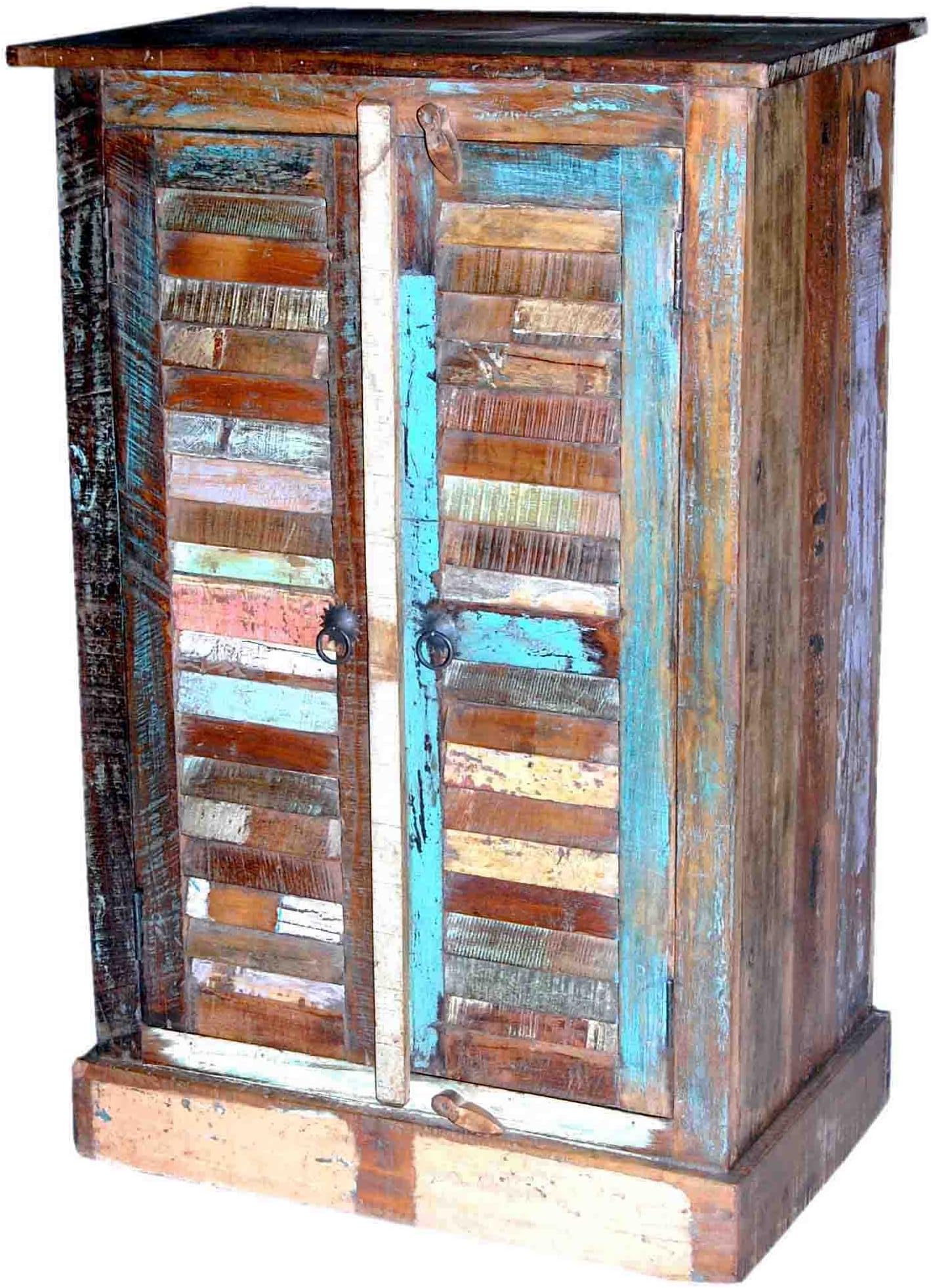 Gurman LA Antique Accent Cabinet with 2 Shutter Doors, 27 by 41 by 16-Inch