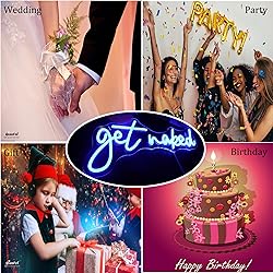 QiaoFei Led Get Naked Neon Sign Letters USB Powered