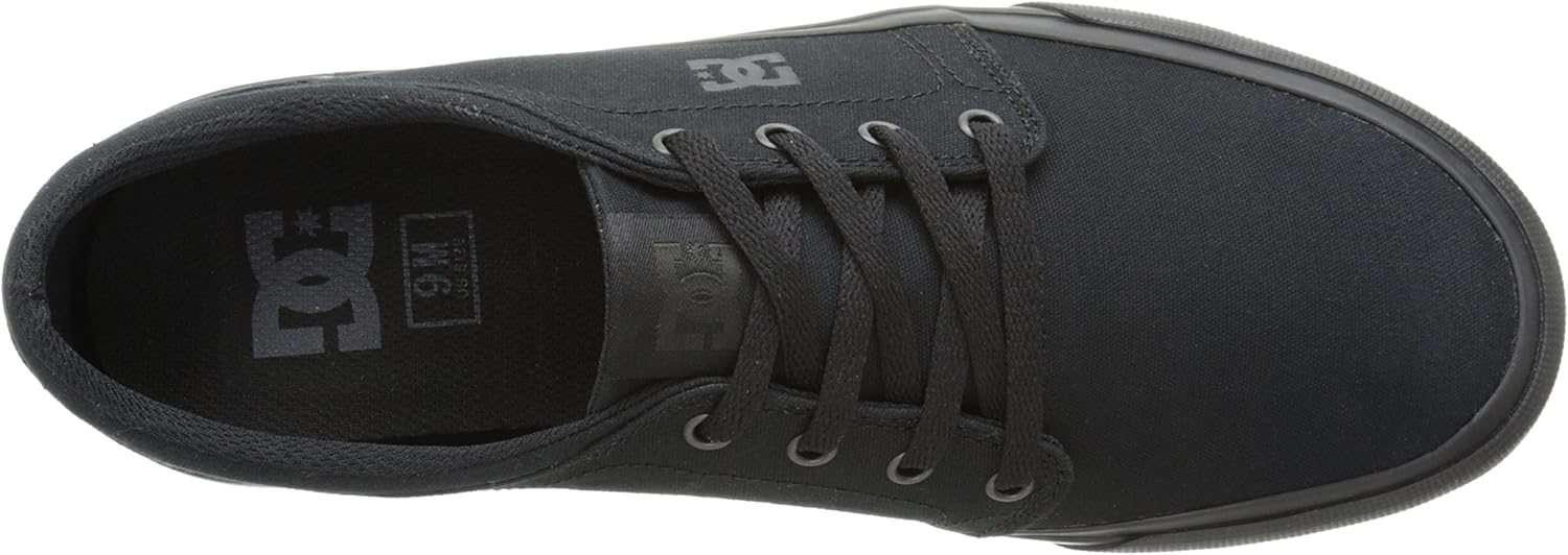  | DC mens Trase Tx Skate Shoe, Black/Black/Black, 11 US | Skateboarding