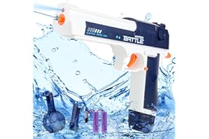 PYCOAL Electric Water Gun Pistol, Automatic Water Guns for Adults & Kids 32ft Long Range Most Powerful Water Gun Large Capacity Electric Squirt Gun with Light Design WaterGun Toy for Summer Pool Beach