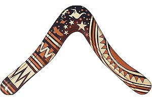 COLORADO BOOMERANGS Aussie Fever Wooden Boomerang - Decorated Australian Boomerangs, Made in Australia!