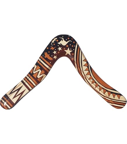 Amazon.com : Aboriginal Blue Angel Wooden Boomerangs - for Kids 8