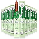 Mission Meats Organic Beef Sticks, Non-GMO, Grass Fed, Healthy 0.75oz, 12ct | Certified USDA Organic Meat Sticks, Clean Ingredients, Pasture Raised, Jerky, Individually Wrapped for Lunches, Gym &amp; Travel