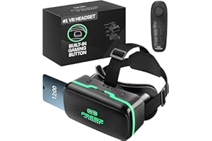 FEEBZ 3D VR Headset for Kids 2.0 + Android Remote - for iPhone & Android Phones | with 3D VR Videos & Apps Links | Virtual Reality Goggles Set for Beginners