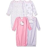 Gerber baby-girls 4-pack Sleeper Gown