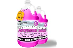Trade Grade Premium Blend RV Antifreeze for Winterizing – Marine Antifreeze -75°F Freezing Point Protection, 2 Gallon (2-Pack) – Pink Winterizing Fluid for Boats, Pools, Spas, Campers, Vacation Homes