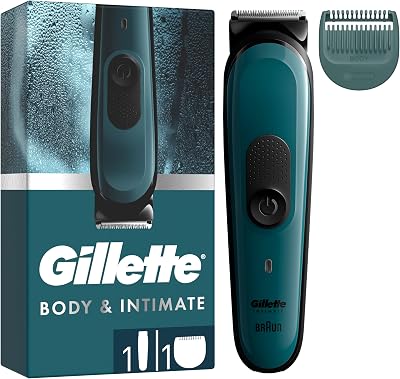Gillette Intimate Body Hair Trimmer i3 for Men Waterproof Cordless