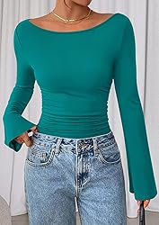 PRETTYGARDEN Women's Long Sleeve Shirts 2025 Fall