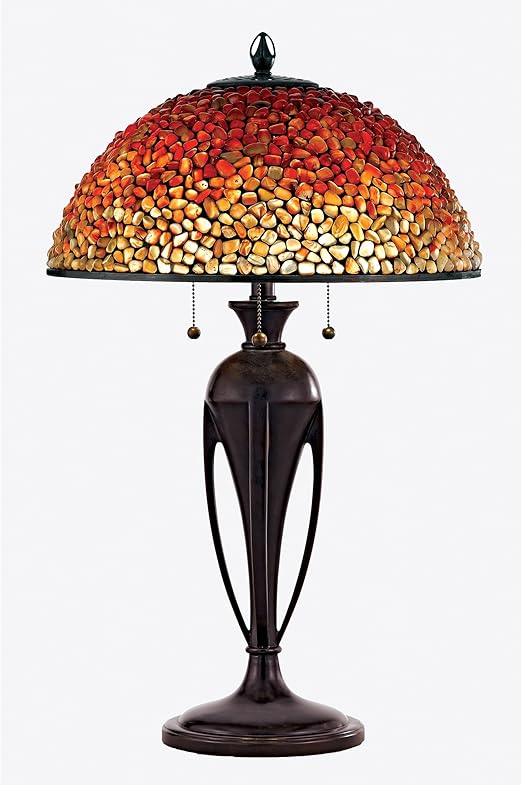 Qj6781tr Quoizel 2 Light Glenhaven Table Lamp In Teco Rossa Lamps