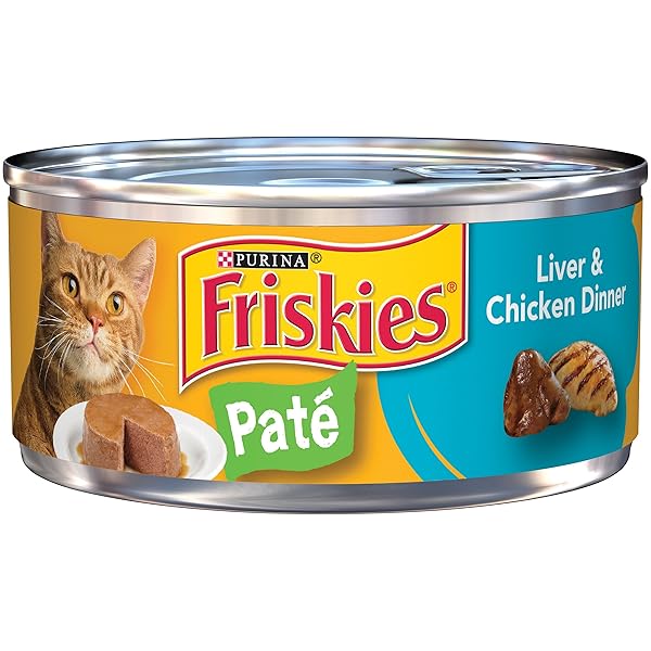 FRISKIES WET CAT FOOD PATE LIVER & CHICKEN DINNER CLASSIC PATE CAT FOOD 5.5 OZ