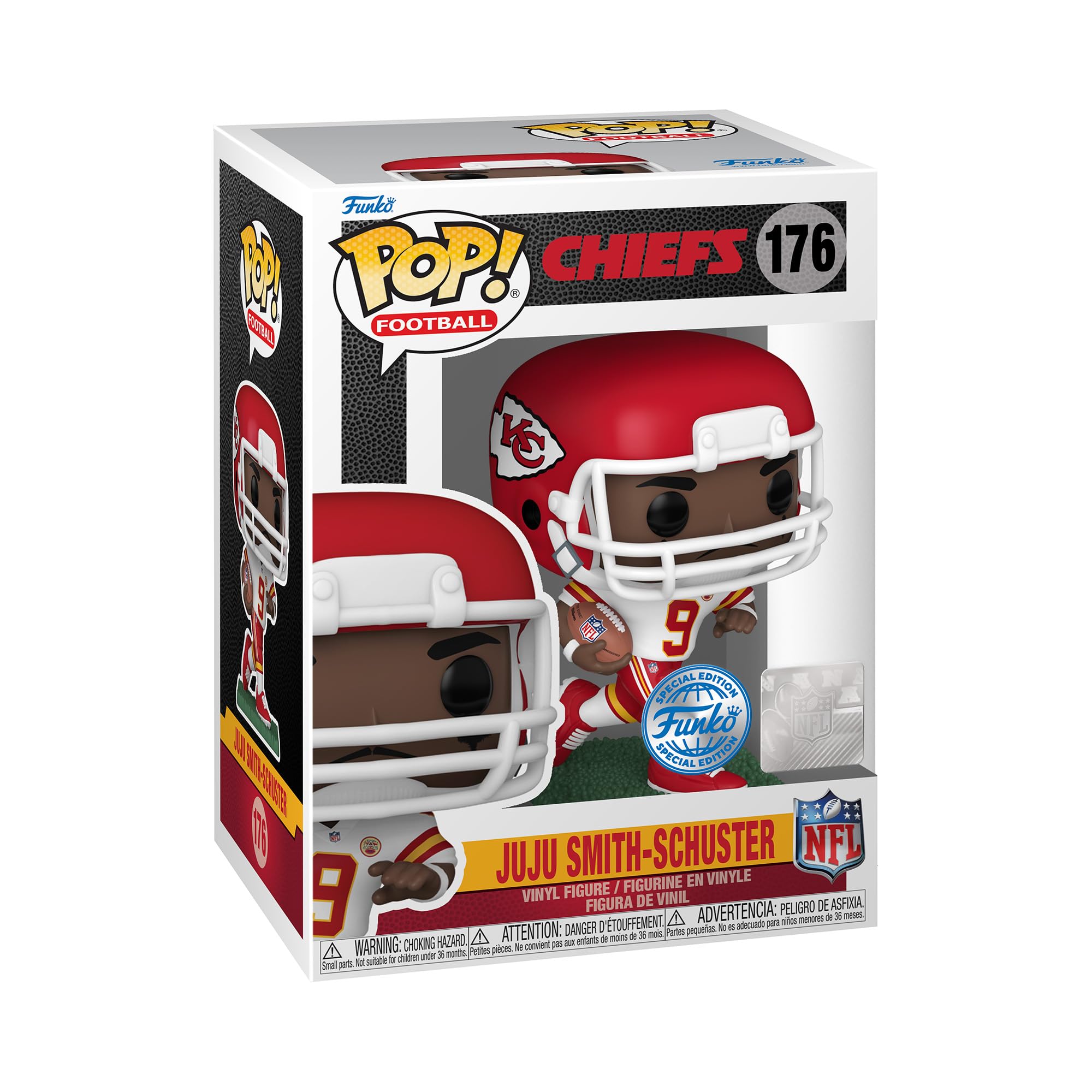 Funko POP! NFL: Steelers - Ju Ju Smith Schuster Ju Ju Smith Schuster - (Away) - Collectable Vinyl Figure - Gift Idea - Official Merchandise - Toys for Kids & Adults - Sports Fans