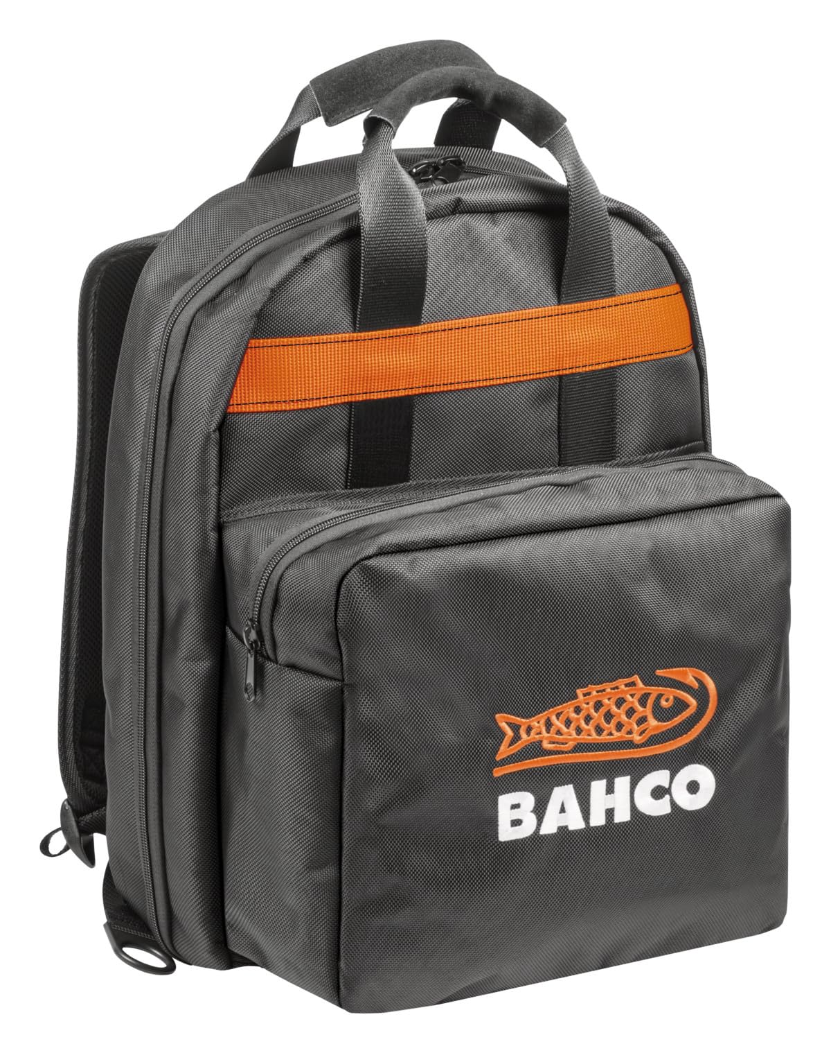 Bahco 3875-BP2 Backpack for Tolls, Black/Grey/Orange, Large