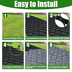 4" Thick Gravel Ground Grid 6.5ft x 33ft - Geo Grid