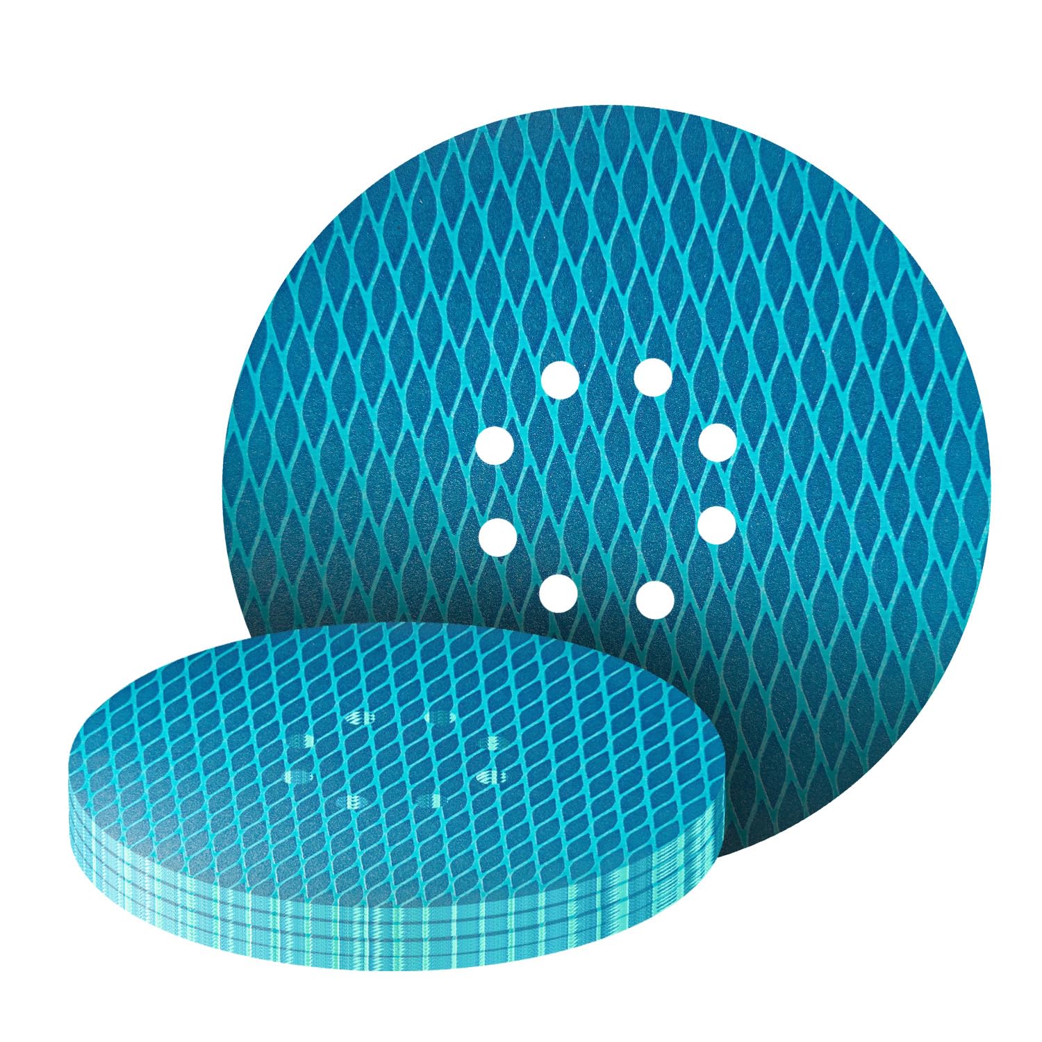 GZKTY 20 Pcs 225mm 8 Hole SandingDisc, Grits 240, 9 Inch Hook and Loop Sanding Discs for Drywall Walls, Reduced Clogging