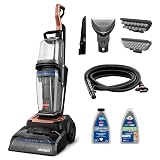 BISSELL Revolution HydroSteam Carpet Cleaner, Upright Deep Cleaner, HydroSteam Technology, 4-inch Self-Cleaning Tough Stain Tool & Formulas Included, 4123