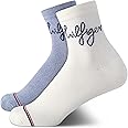 Tommy Hilfiger Women's Crew Socks - 2 Pack Casual Moisture-Wicking Mini Crew Half Calf Socks for Women (Sizes: 4-10)