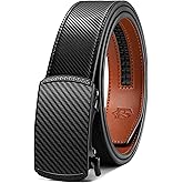 Zitahli Ratchet Belts for Men,Adjustable for Gift mens belt Leather For Dress and Casual Trim to Fit,Men's Accessories