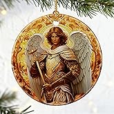 Archangel Michael Ornament for Christmas Tree, Warrior Angel Decor, Christmas Ornaments | Christian Religious Gifts, Faithful Gifts, Spiritual Guardian Gifts, Gift Ideas, Giftbox Included