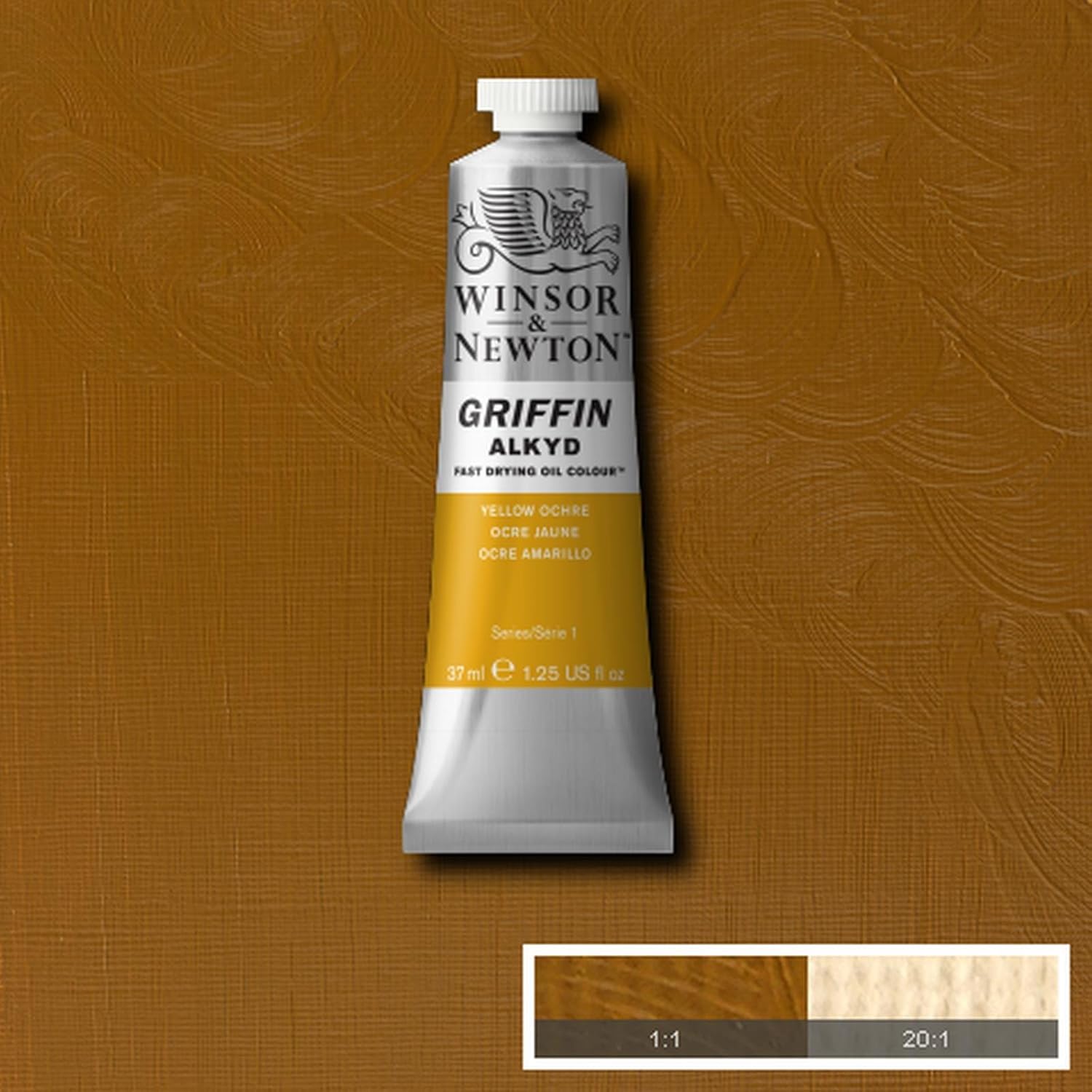 Winsor & Newton Griffin 37ml Alkyd Fast Drying Oil Colour Tube - Yellow Ochre, 37 ml (Pack of 1) - Image 5