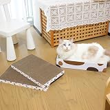 ComSaf Cat Scratcher Cardboard Large 43x26 cm 3PCS Double-Sided view 9