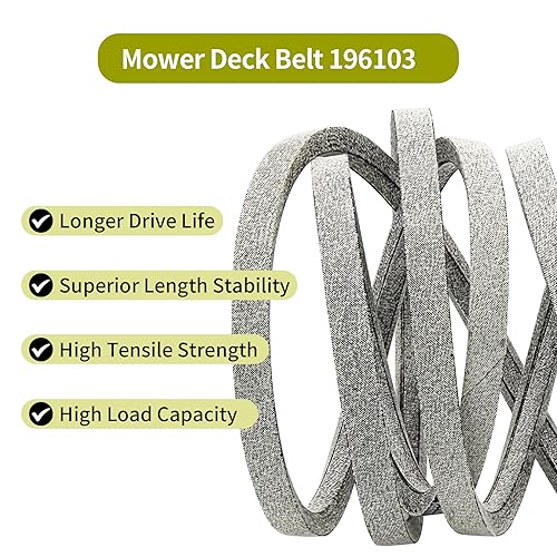 Honoyam 196103 Lawn Mower Deck Drive Belt 54