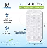 Med-Fit TENS Self-Adhesive Pads 16 Pads 4 Packs 5x10 cm Compatible with TENS view 2